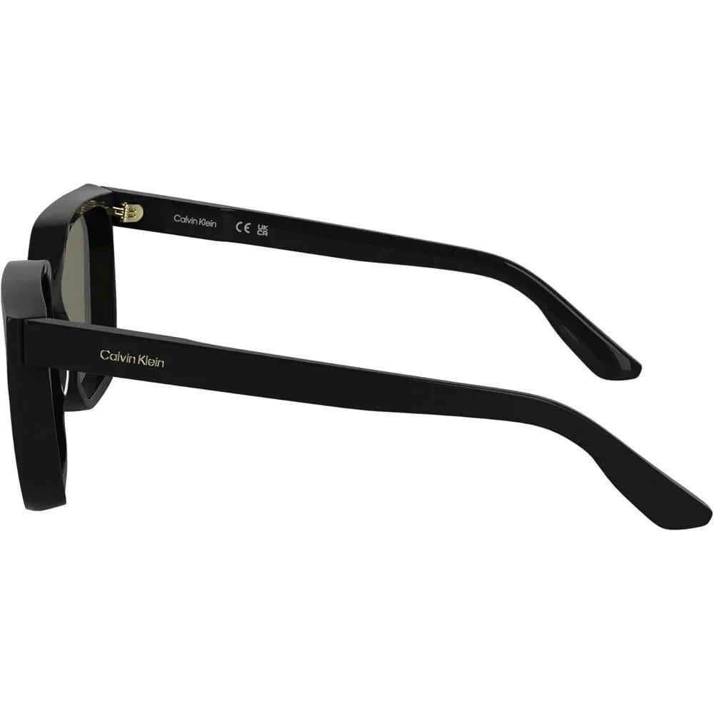 Gafas de sol cuadradas Calvin Klein para mujer, elegantes y sostenibles con marco de acetato renovado y diseño RXable