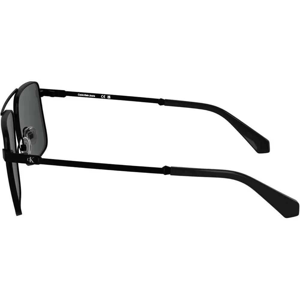 Gafas de sol Calvin Klein estilo aviador con marco metálico, doble puente y lentes tonificadas en modelo XL para hombres