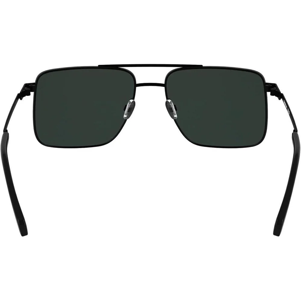 Gafas de sol Calvin Klein estilo aviador con marco metálico, doble puente y lentes tonificadas en modelo XL para hombres