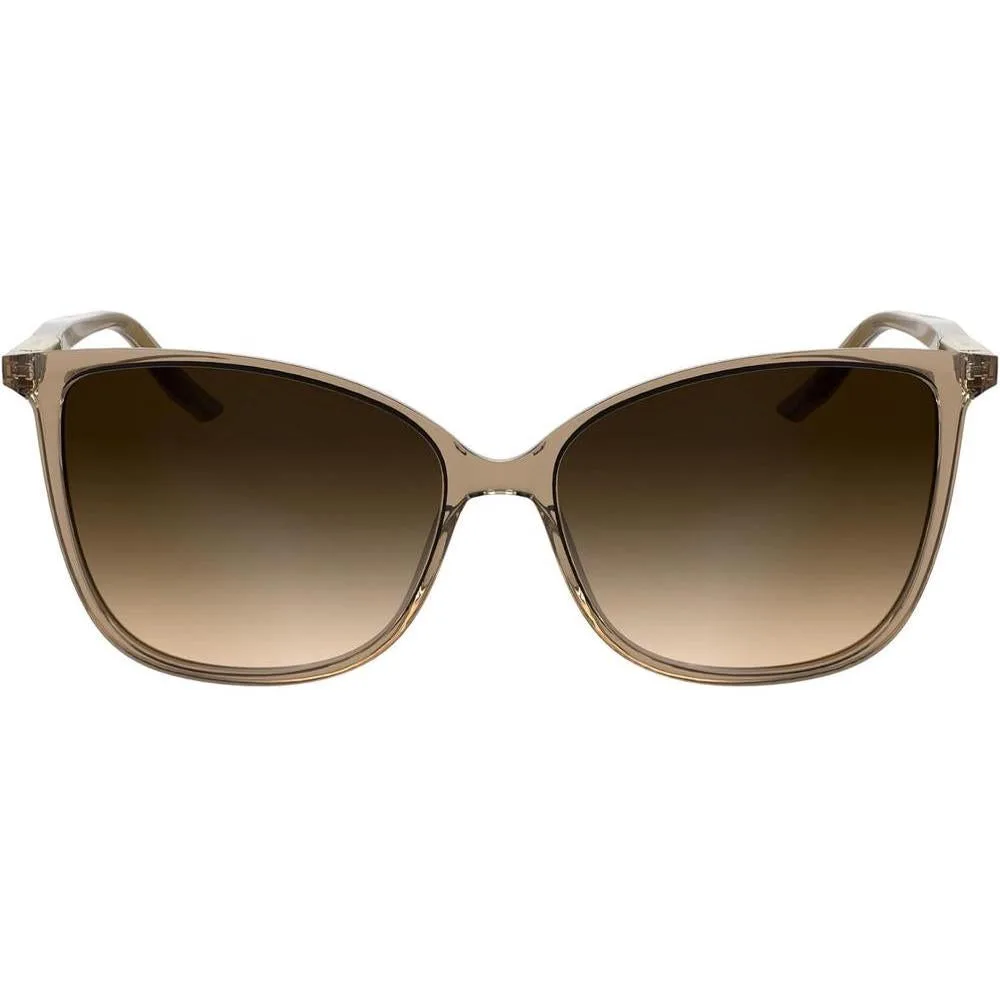 Gafas de sol Calvin Klein para mujer modelo CK25504S con diseño cuadrado, lentes degradadas y detalle metálico elegante