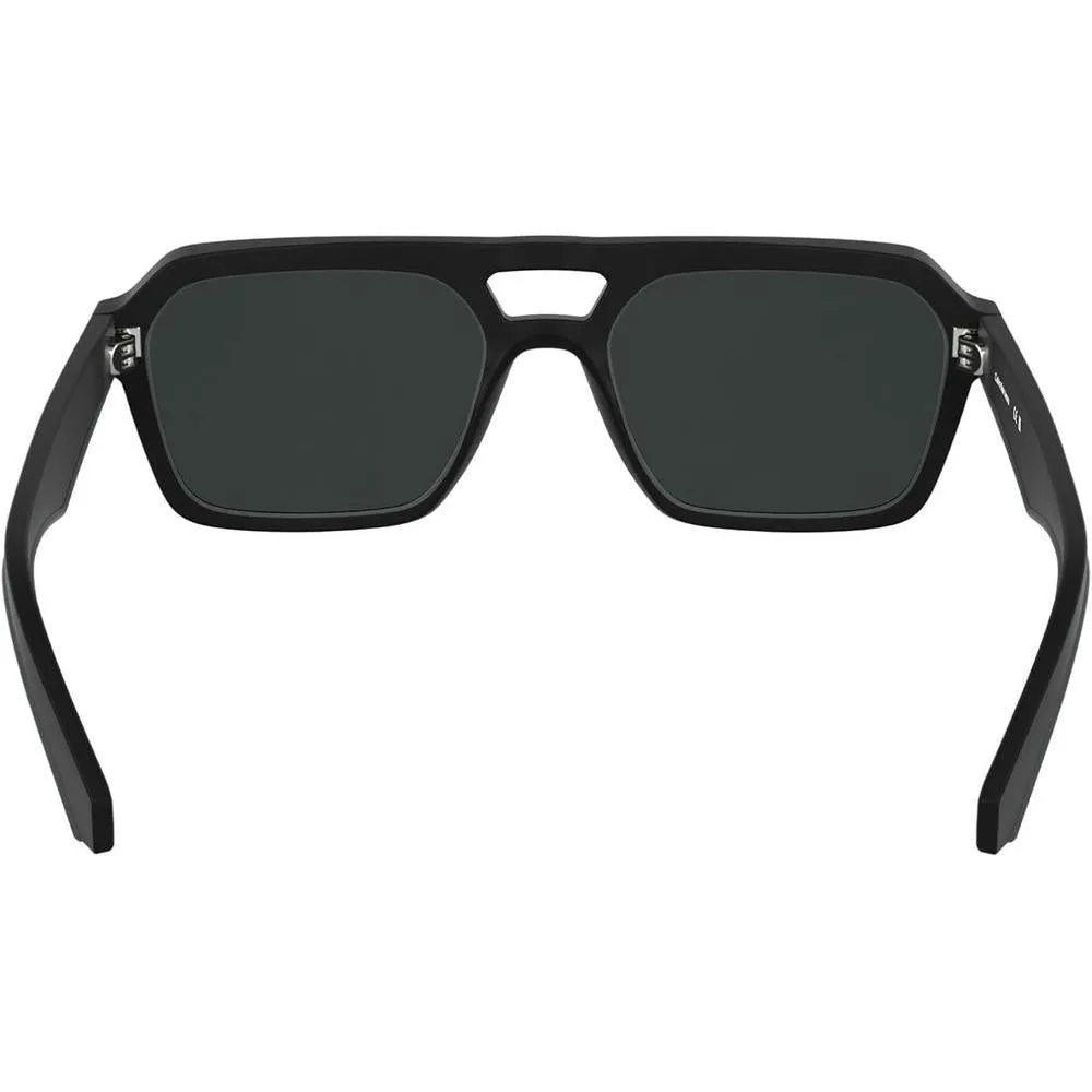Calvin Klein Jeans CKJ25603S, gafas de sol rectangulares para hombre, color negro mate, tamaño único, estilo ecológico