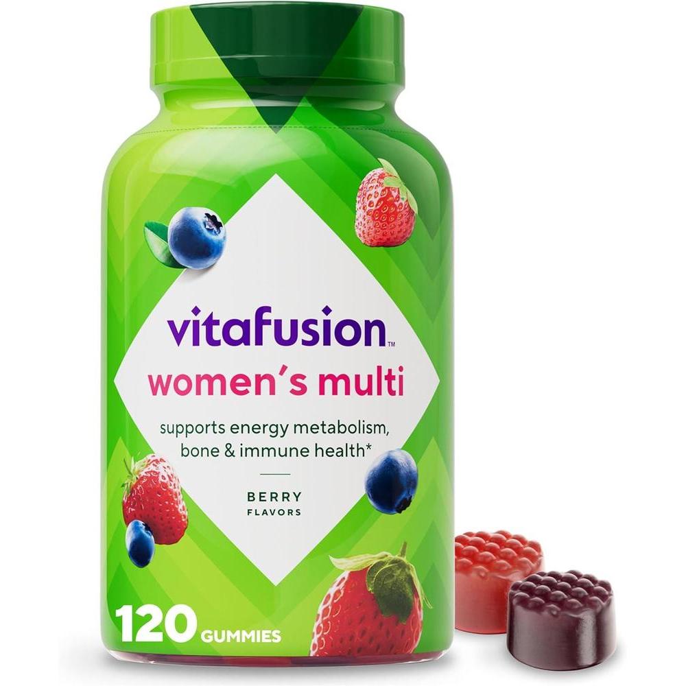 Vitafusion Gomitas de vitaminas para adultos para mujeres, 120 unidades