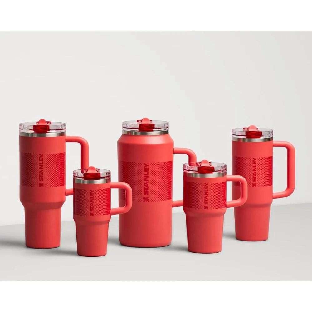 STANLEY Quencher ProTour - Vaso térmico con tapa a prueba de fugas, popote y asa integrados, acero inoxidable, compatible con portavasos