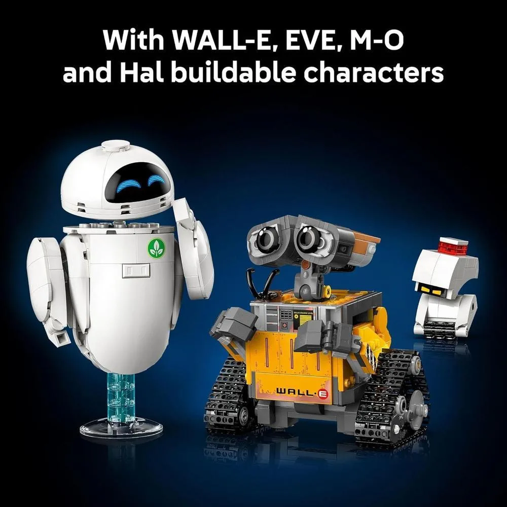 LEGO Disney & Pixar Wall-E & EVE Set de Construcción para Adultos - Decoración para el Hogar y Oficina - Idea de Regalo