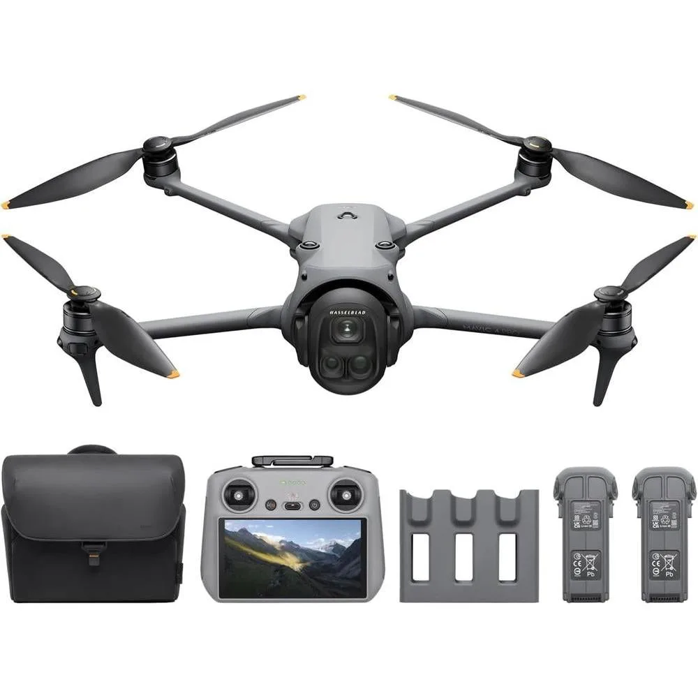 DJI Mavic 4 Pro Combo Fly More con DJI RC 2, triple cámara Hasselblad de 100MP, transmisión 30km, vuelo máximo 51 minutos