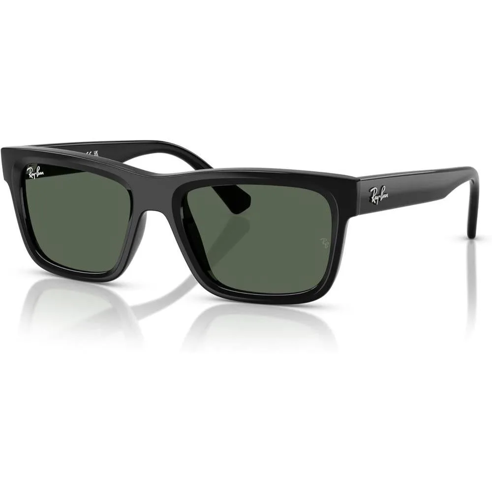 Ray-Ban Unisex Sunglasses Black Frame, Dark Green Lenses, 49MM