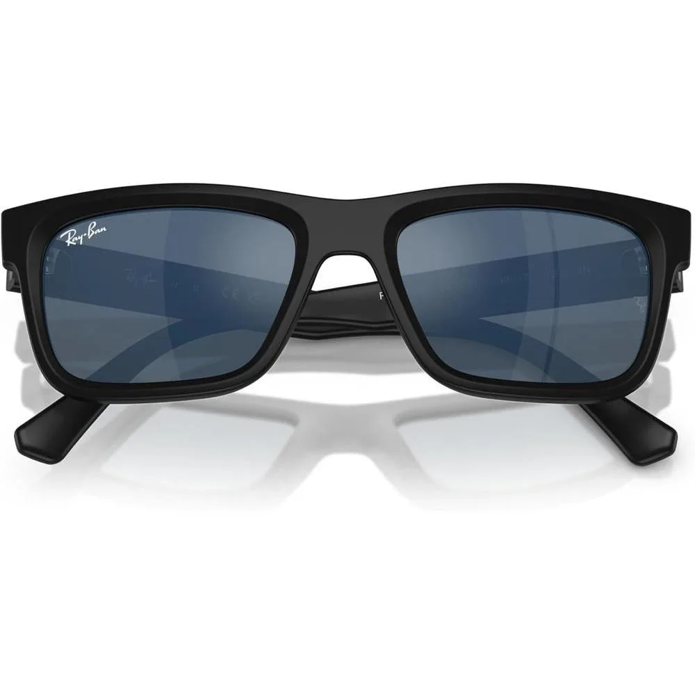 Ray-Ban gafas de sol unisex con montura negra y lentes verdes oscuras, protección UV para jóvenes y adolescentes