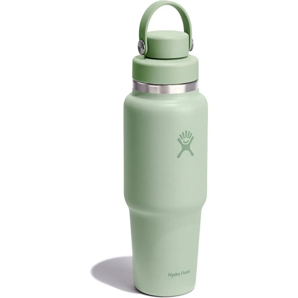 Botella de viaje Hydro Flask con aislamiento al vacío y tapa flexible, capacidad de 946 ml, color verde aloe
