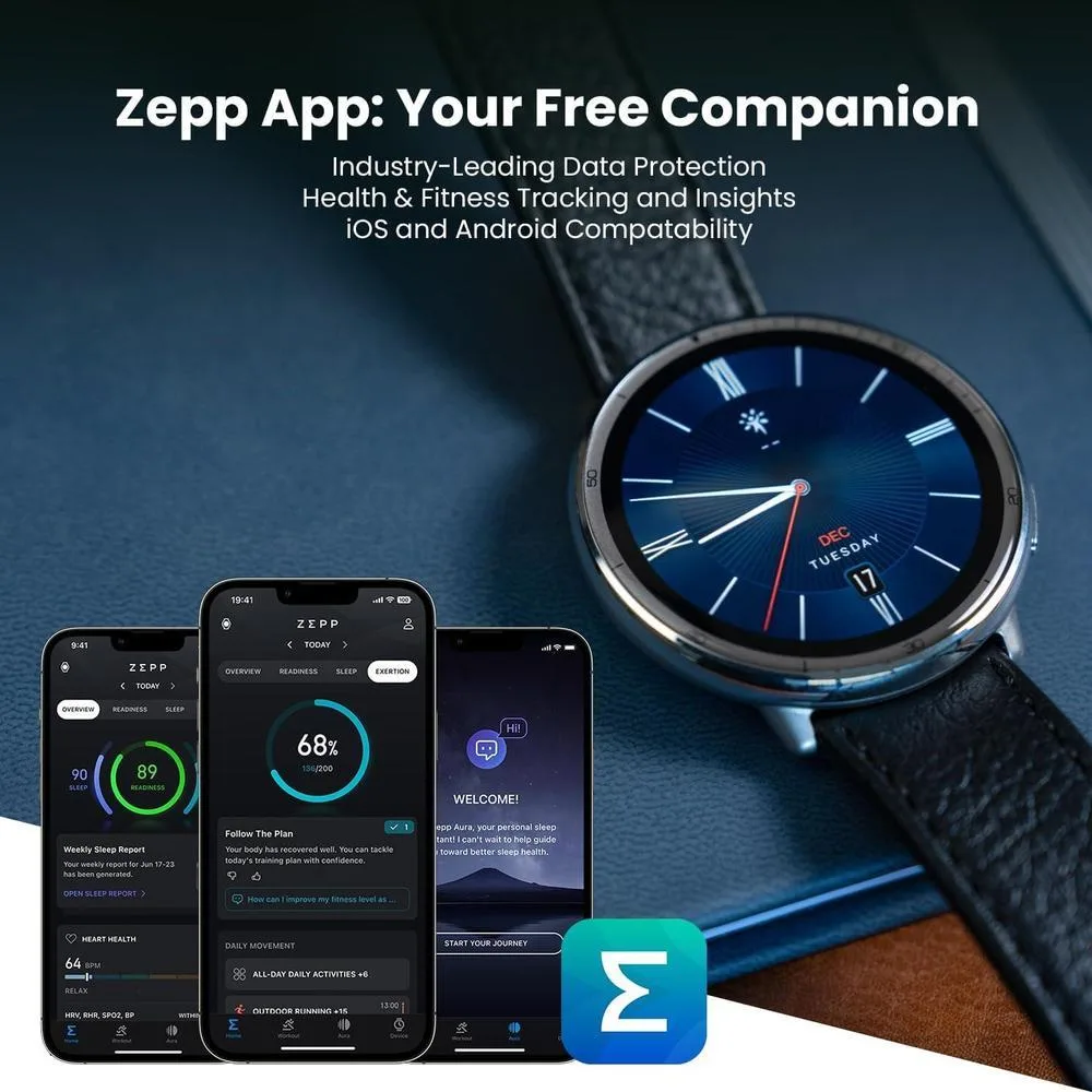 'Amazfit Active 2 Smartwatch Android/iPhone, Resistente Al Agua, Batería 10 Días, GPS, Monitor Corazón Y Sueño'