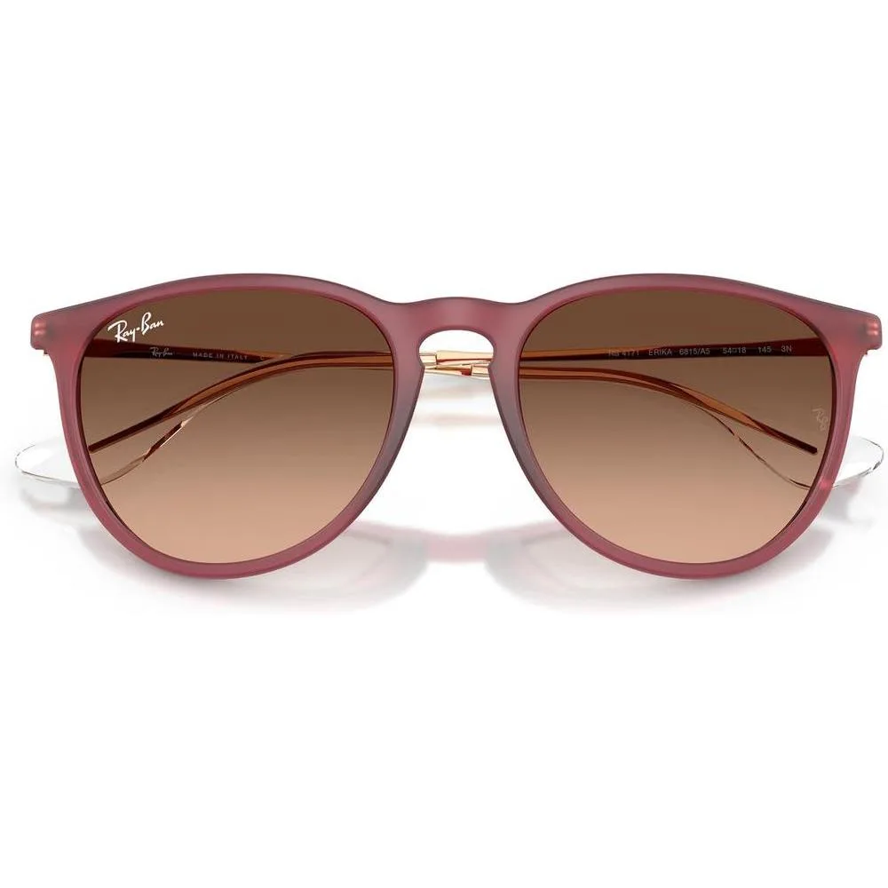 Ray-Ban Rb4171 Erika, gafas de sol redondas con protección UV y estuche incluido