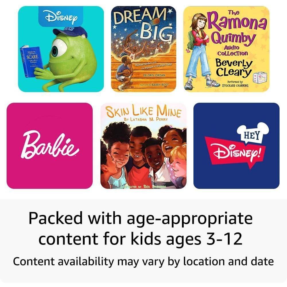 Amazon Echo Pop Kids, diseñado para niños, con control parental y 6 meses de Amazon Kids+, diseño Unicorn