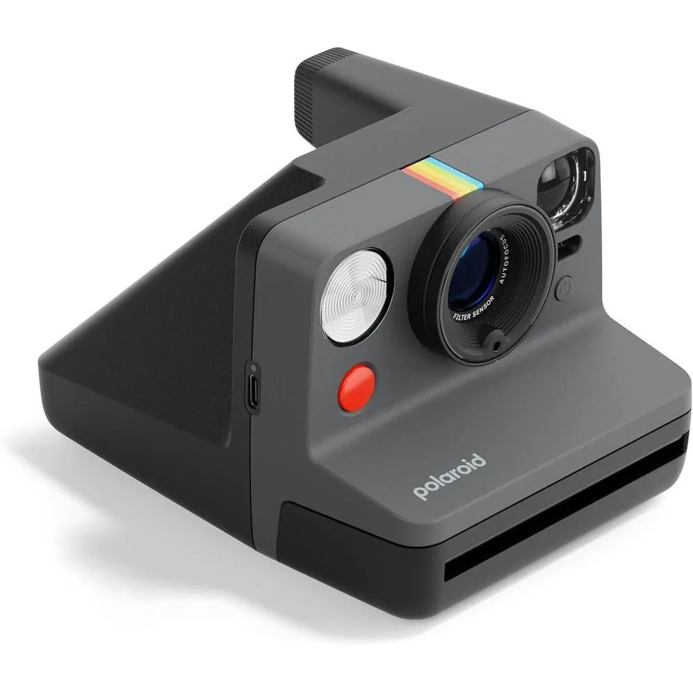 Polaroid Now Cámara instantánea de 3ª generación con paquete de películas, incluye cámara negra y 16 fotos