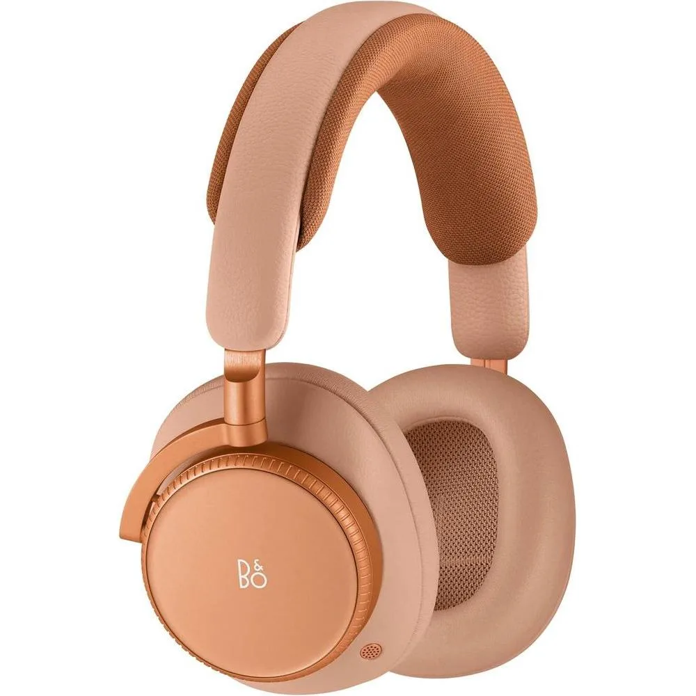 Bang & Olufsen Beoplay H100 Premium Wireless Active Noise Cancelling Over-Ear Headphones with Protective Carrying Case, Sunset Apricot