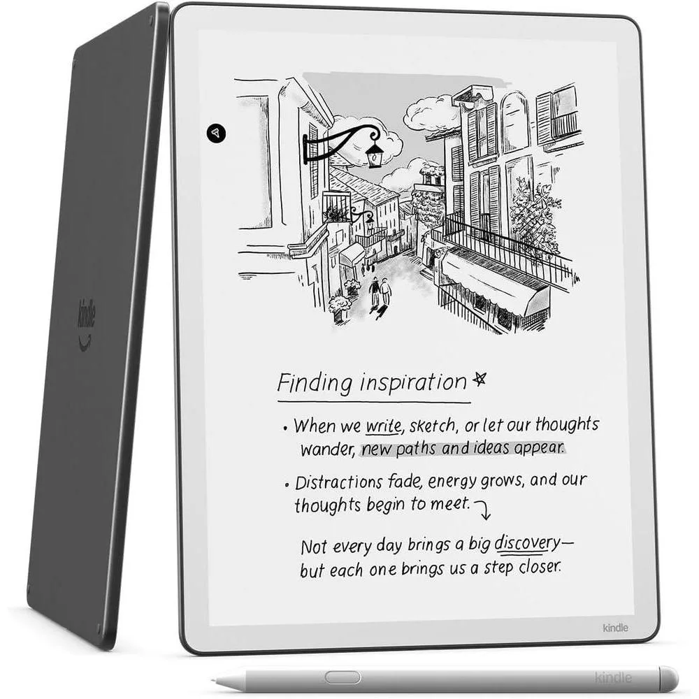 Amazon Kindle Scribe 32GB (modelo más nuevo), pantalla similar al papel, luz frontal, incluye lápiz premium - Color Grafito