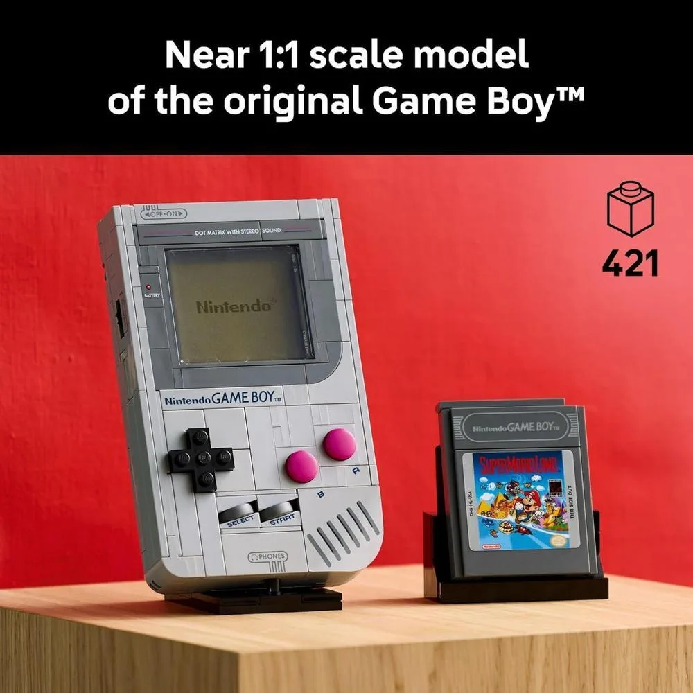 LEGO Super Mario Game Boy - Set de Construcción Retro para Adultos, Regalos de Cumpleaños, Modelo Coleccionable