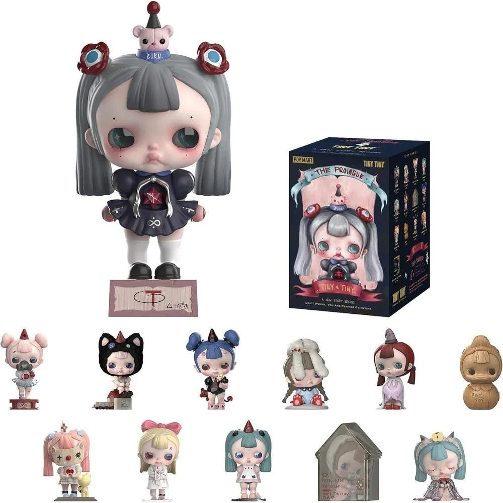 POP MART TINYTINY-Prologue Series Figuras de colección aleatorias en caja ciega para decoración y regalos