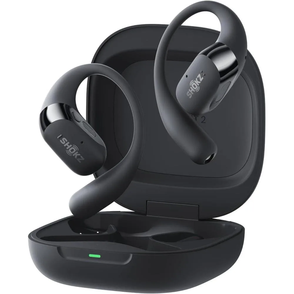 Audífonos Shokz OpenFit 2+ Negro con Dolby Audio y carga inalámbrica