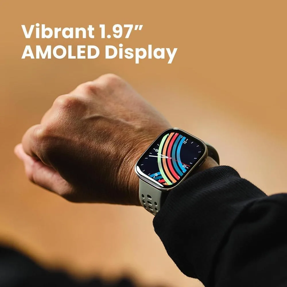 Amazfit Bip 6 Reloj Inteligente con Batería de 14 Días, Pantalla AMOLED, GPS, AI, Bluetooth, Salud y 140+ Modos Fitness