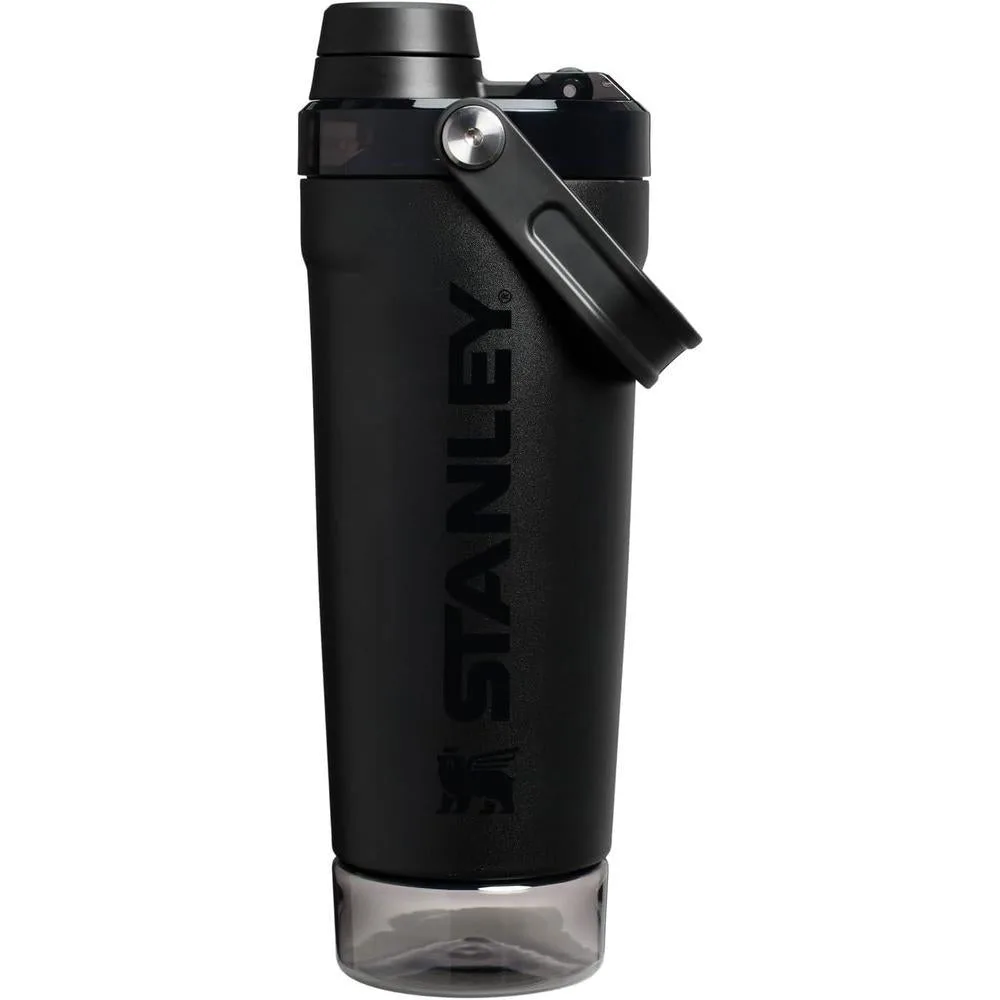 Stanley Activate Botella agitadora de acero inoxidable, a prueba de fugas, almacenamiento de base y tapa de flujo rápido