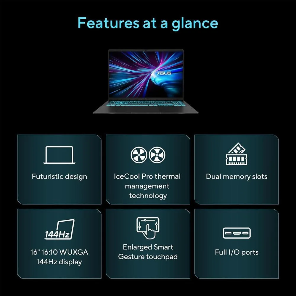 Asus Rog Laptop Gamer V3607vm-Ds79 Pantalla Vivid 16"