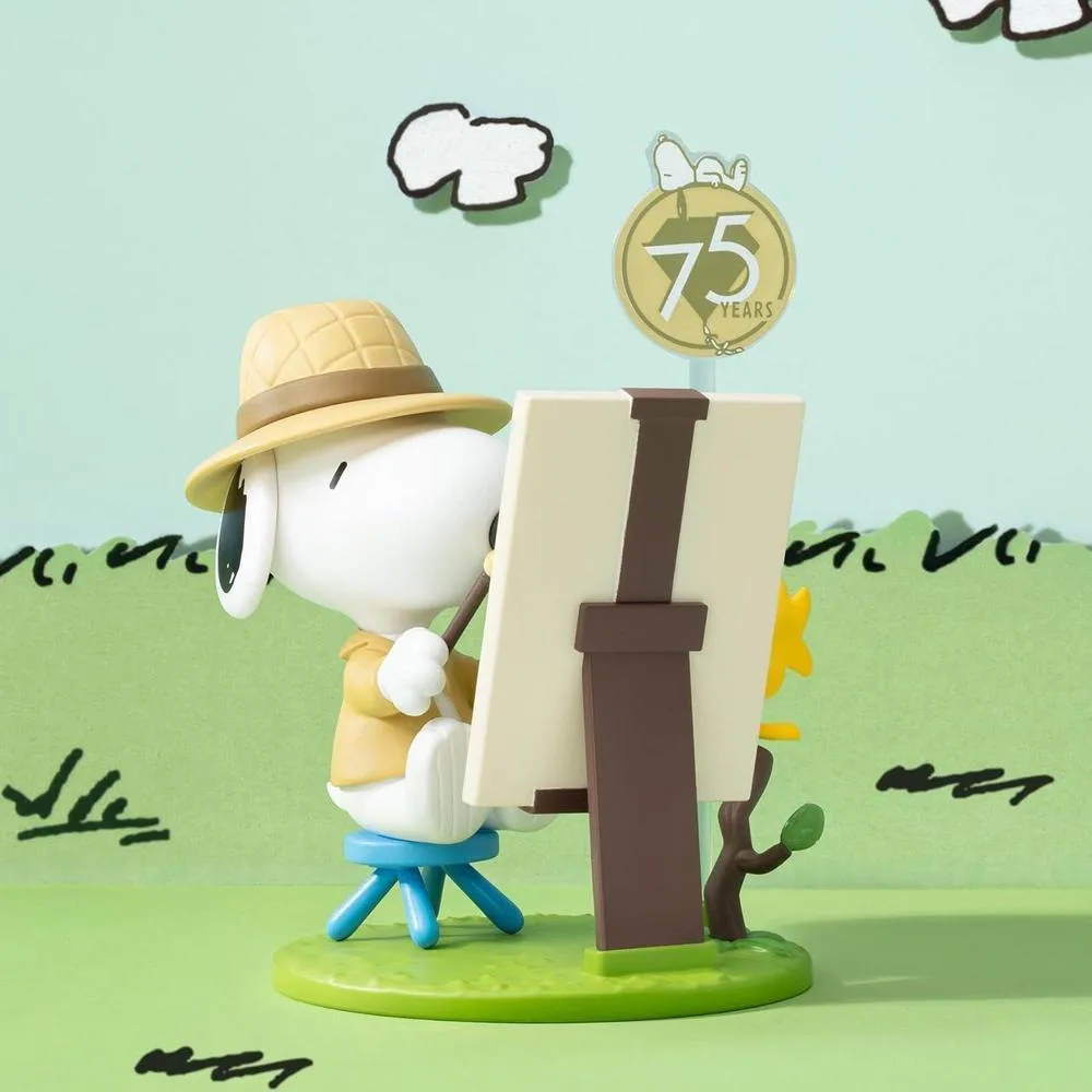 Figuras coleccionables Snoopy POP MART Peanuts 75th Anniversary, diseño aleatorio, perfectas para decoración y regalo