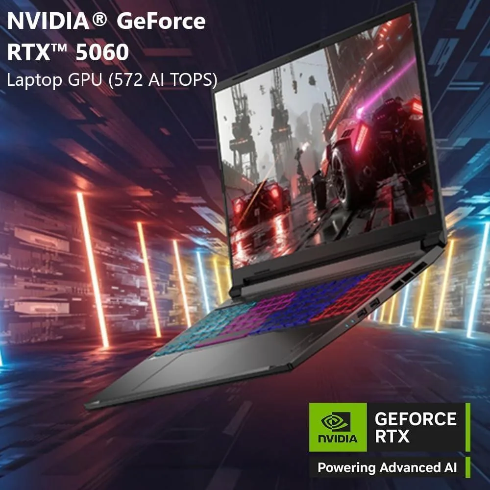 Acer Nitro V 16S Ai Laptop Gamer, 16"  Wuxga Ips 180Hz, Amd Ryzen 7 260, 32Gb Ddr5, 1Tb Ssd, Gpu Rtx 5060