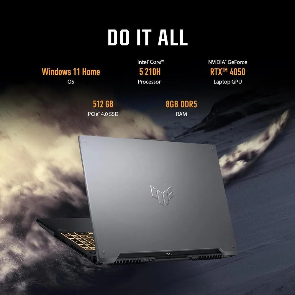 Asus TUF Gaming F16 FX607VU-ES51,16" 144HZ Intel Core 5 8GB RAM 512GB SSD RTX4050