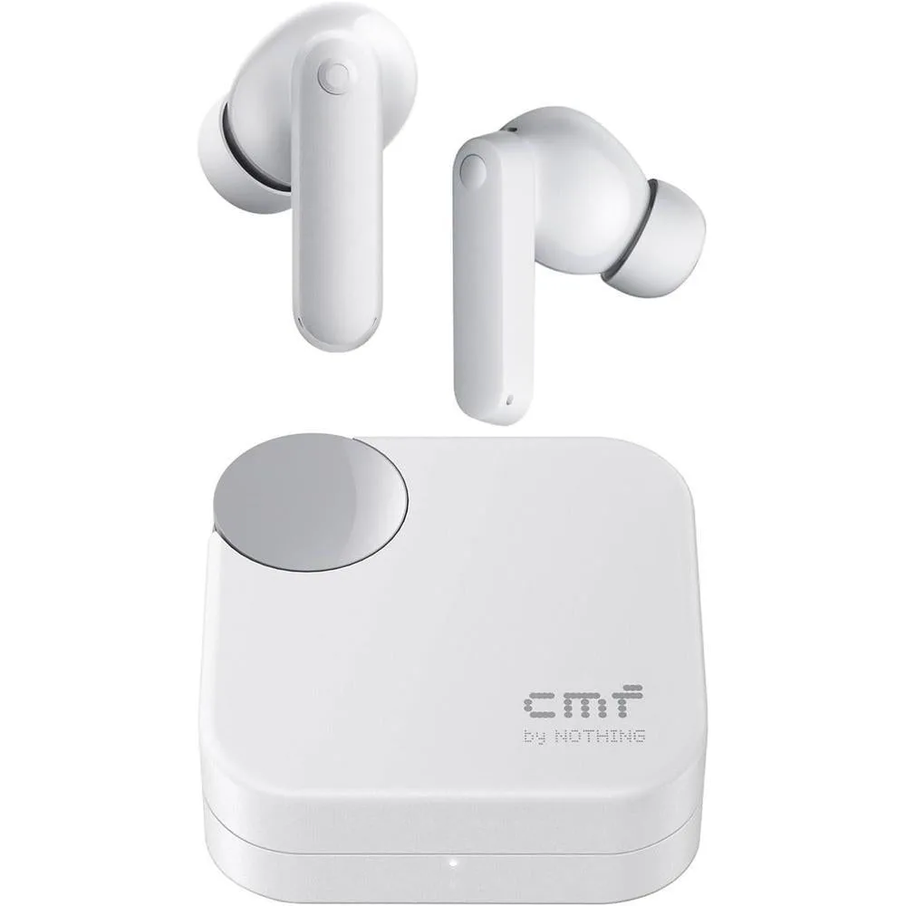 CMF Buds 2a Wireless Earbuds 2025 New Active Noise Cancelling 42dB Hybrid ANC Bluetooth Headphones, 12.4mm Dynamic Driver for Big Bass, 4 Mic Clear Call, Sport Ear Buds for iPhone, Android, Light Grey