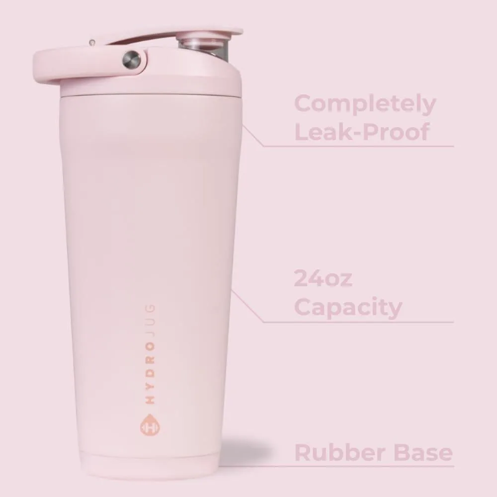 HydroJug Coctelera de acero inoxidable, aislada y a prueba de fugas, sin BPA para fitness, deportes y uso diario