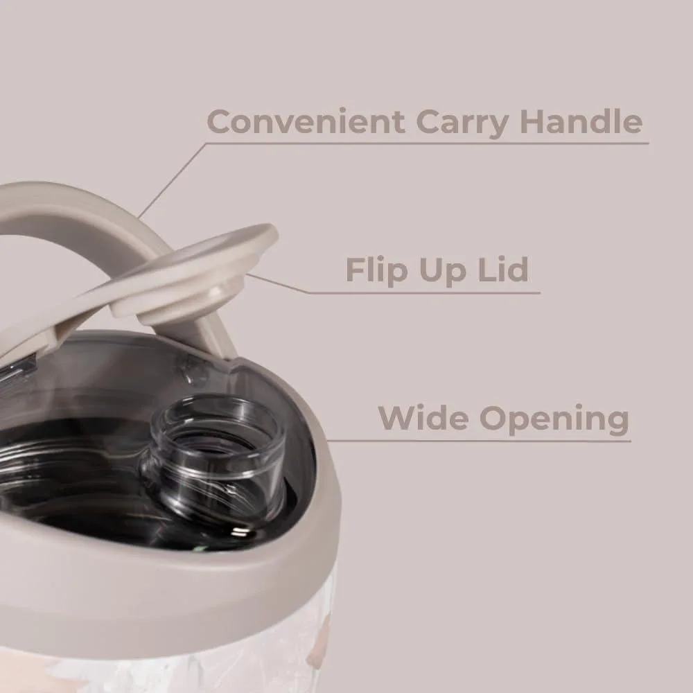 HydroJug Coctelera de acero inoxidable aislada, a prueba de fugas, sin BPA con rejilla de mezcla silenciosa