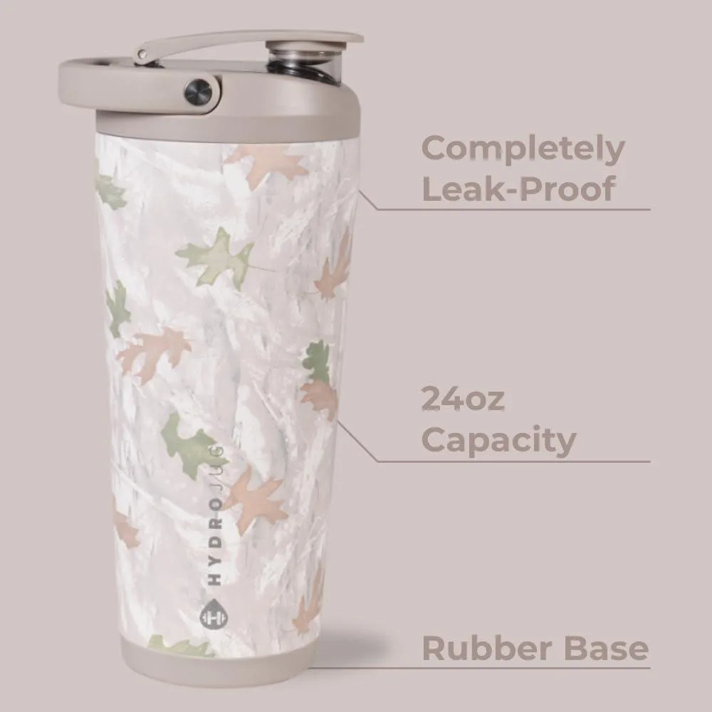 HydroJug Coctelera de acero inoxidable aislada, a prueba de fugas, sin BPA con rejilla de mezcla silenciosa