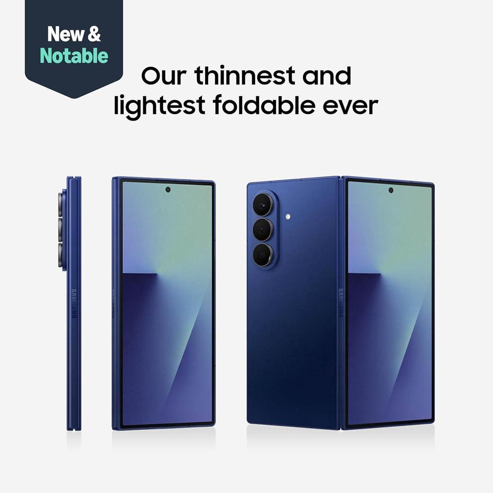 Samsung Galaxy Z Fold7 512GB, Smartphone Desbloqueado, Gran Pantalla, Ediciones AI, Larga Batería, Sombra Azul