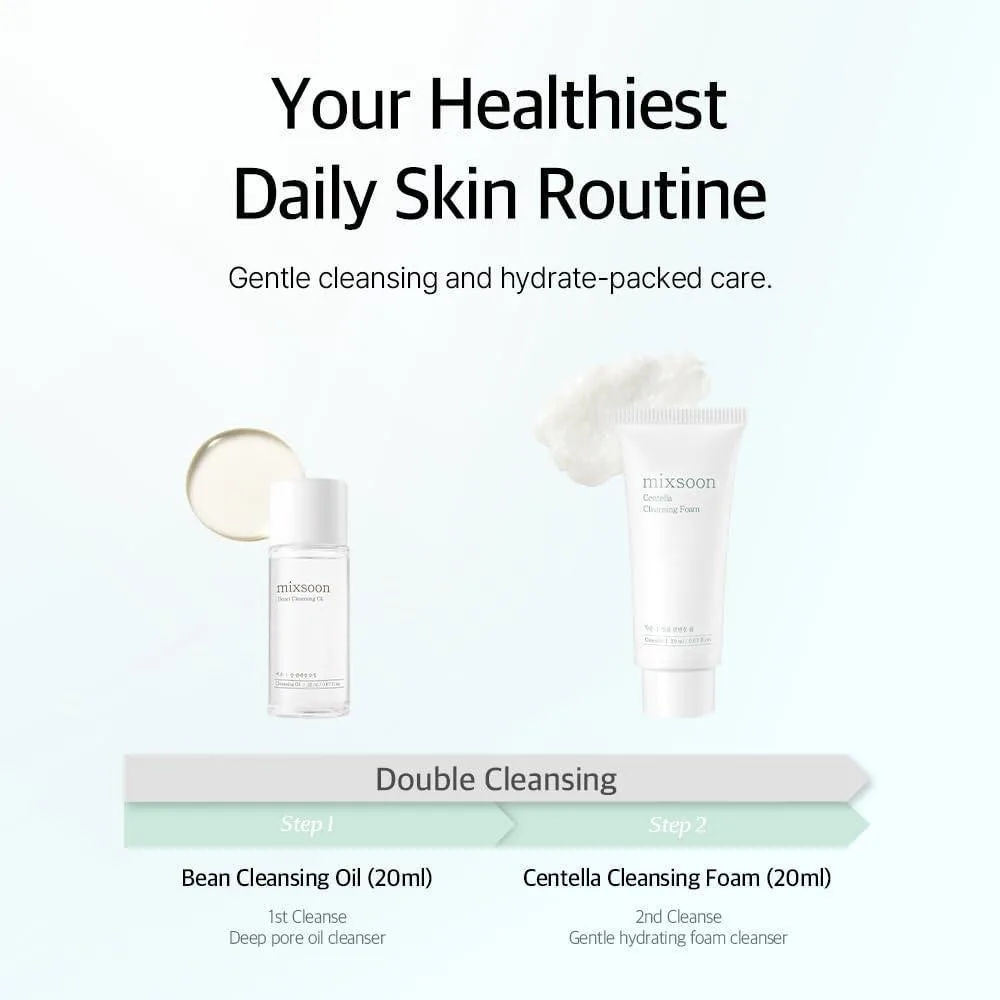 Mixsoon Pure Glow Essentials - Kit De Cuidado De La Piel En 5 Pasos, Hidratante Y Nutritivo, Ideal Para Viajes