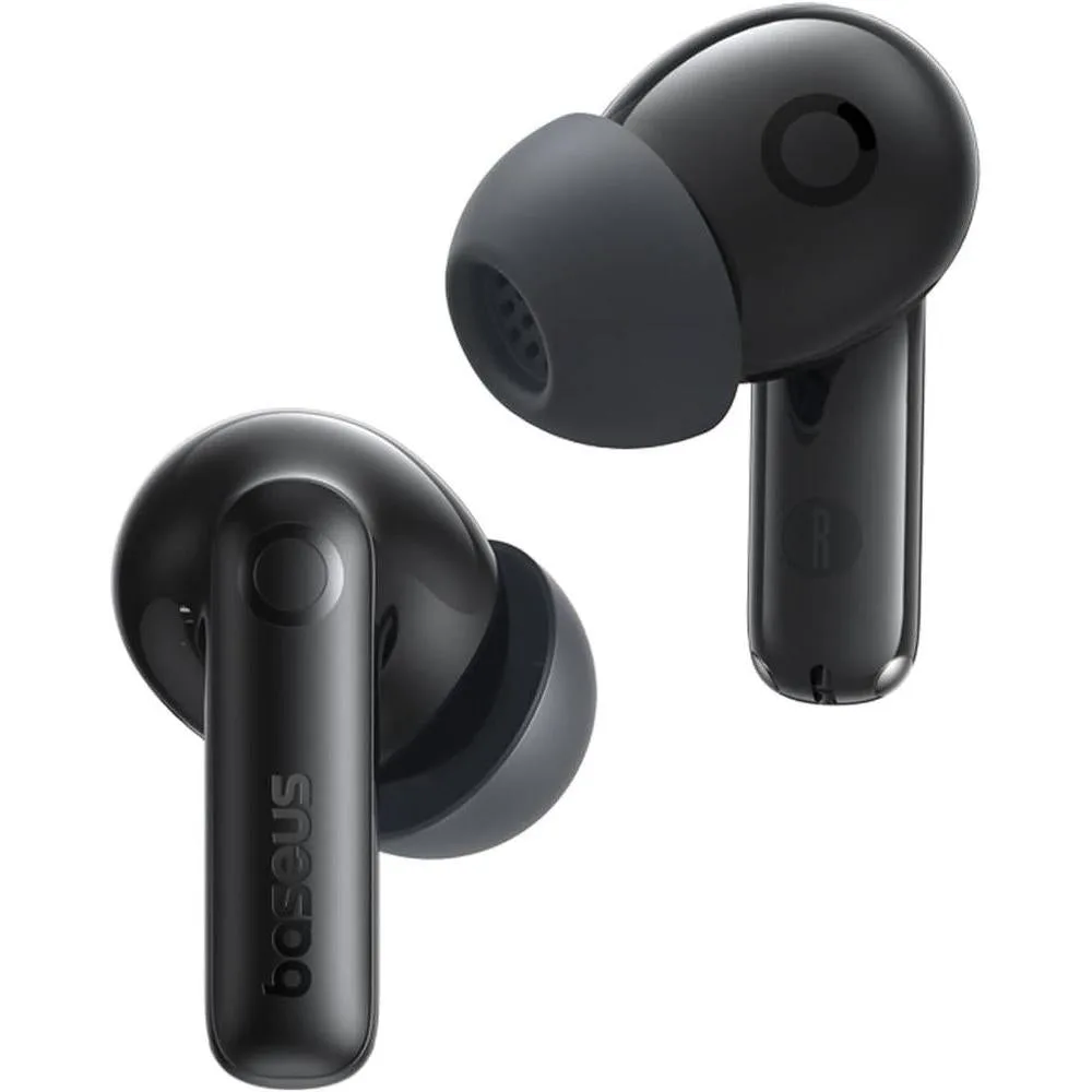 Baseus Bass BP1 Pro Noise Cancelling Wireless Earbuds, Real-Time Adaptive Noise Cancelling, Adaptive Active EQ, LDAC Hi-Res Sound, 6-Mic AI Clear Calls, 55H Playtime, IP55 Waterproof, Bluetooth 6.0