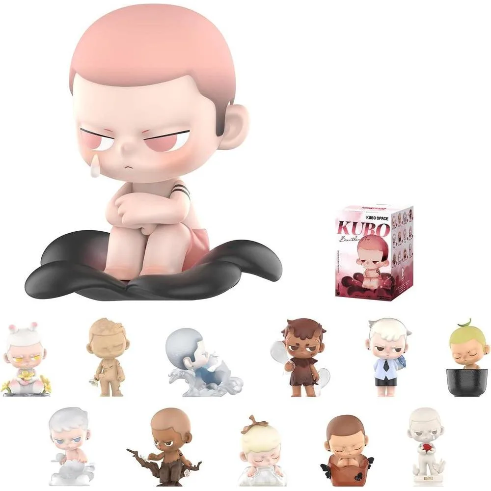 POP MART Kubo Breathing in Series Figuras de caja ciega de diseño aleatorio, juguetes coleccionables y regalos