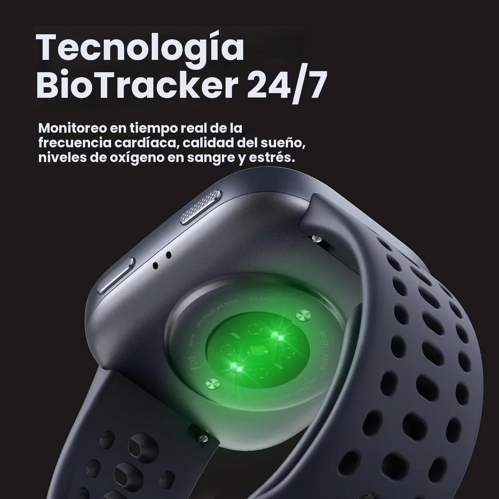 Amazfit Bip 6 - Reloj Inteligente 46mm, Batería 14 Días, AMOLED 1.97" GPS, Rosa