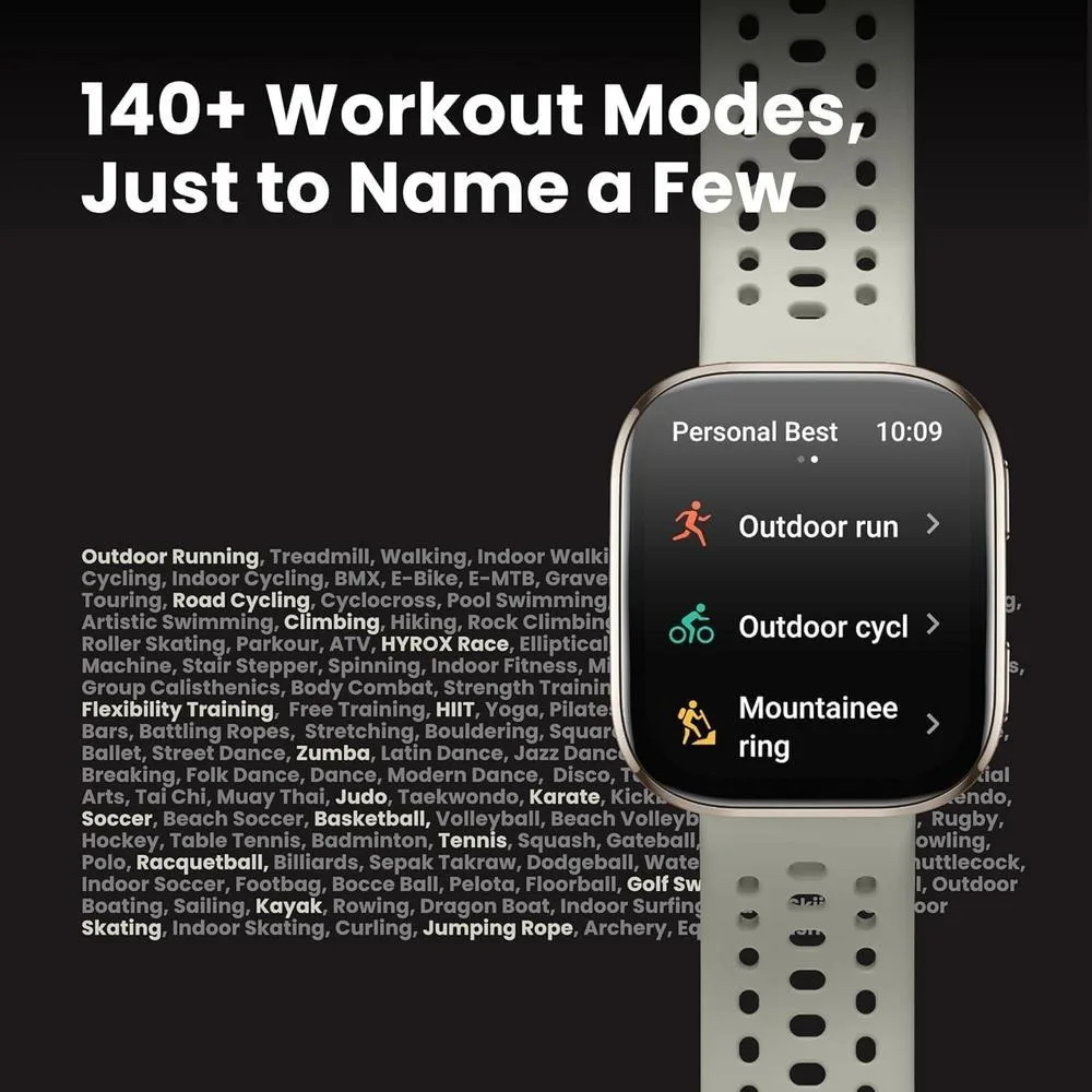 Amazfit Bip 6 - Reloj Inteligente 46mm, Batería 14 Días, AMOLED 1.97" GPS, Rosa