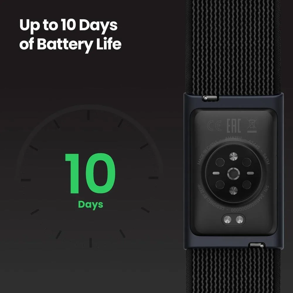 Amazfit Helio Strap Pulsera, Rastreador de Fitness, Monitor Actividad y Sueño 24/7, Frecuencia Cardíaca, Batería 10 Días