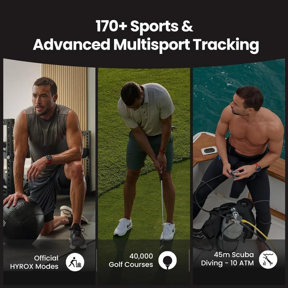 Amazfit Balance 2 - Reloj inteligente con cristal de zafiro, GPS de doble banda, batería de 21 días y múltiples modos deportivos