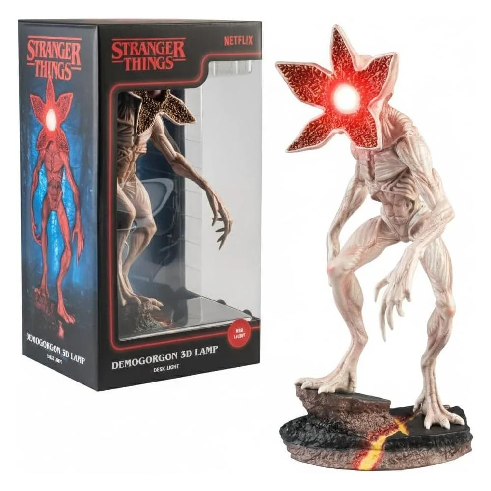 Grupo Erik Stranger Things Light Collector Edition - Stranger Things Merch - Stranger Things Room Decor - Official Netflix Merchandise - Demogorgon Figure - USB and Battery Powered