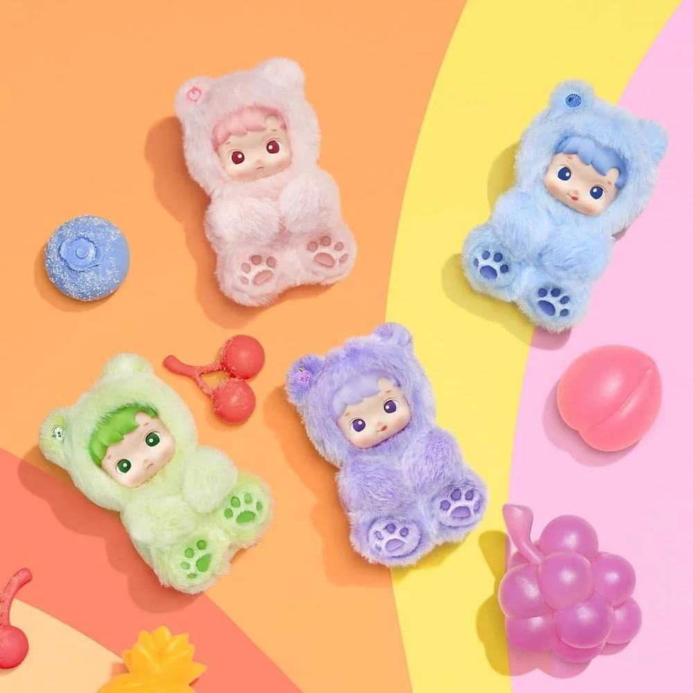 POP MART HACIPUPU Caja ciega colgante de peluche de vinilo, figuras de acción aleatorias, juguetes coleccionables
