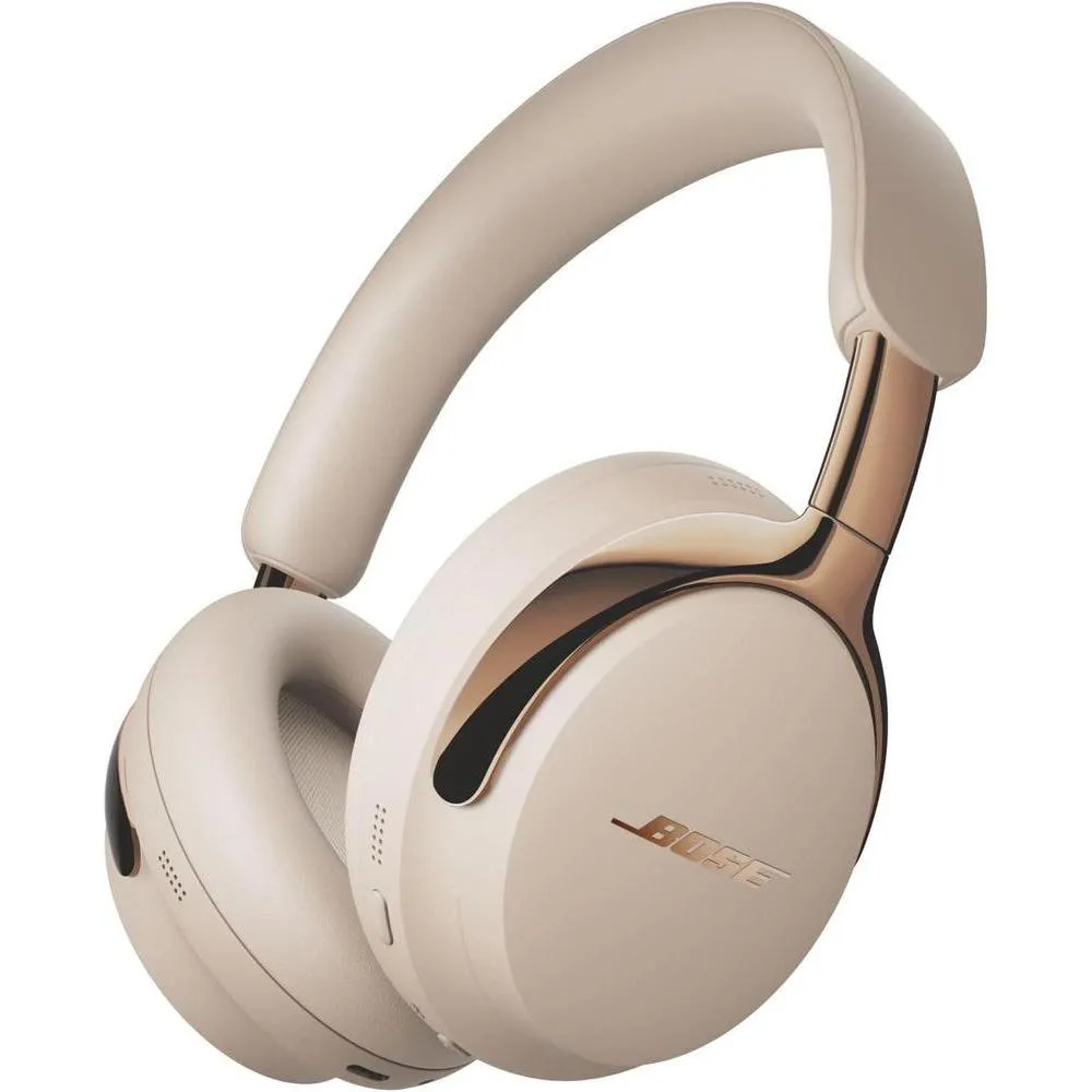 Bose New QuietComfort Ultra Bluetooth Headphones (2nd Gen), Wireless Headphones with Spatial Audio, Over Ear Noise Cancelling with Mic, Up to 30 Hours of Play time, Driftwood Sand - Limited Edition