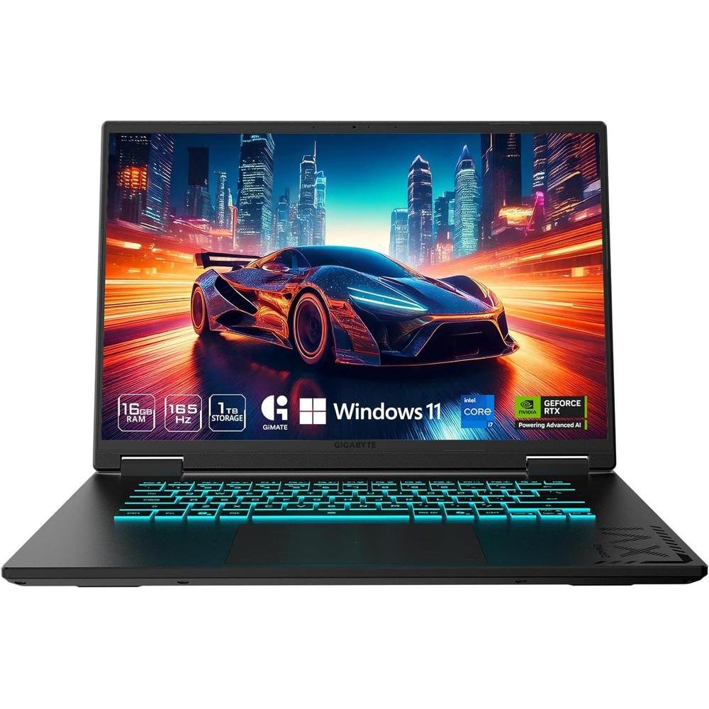 GIGABYTE - Gaming A16 Gaming Laptop - 165Hz 1920x1200 WUXGA - NVIDIA GeForce RTX 5070 - Intel i7-13620H - 1TB SSD with 32GB DDR5 RAM - Windows 11 Home AD Gaming A16 CWHI3US864SH