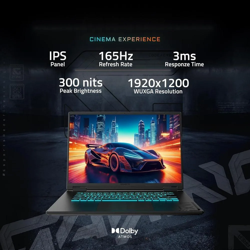 Gigabyte A16 Gaming Rtx 5070 I7 32gb Ram 165hz 1tb Ssd