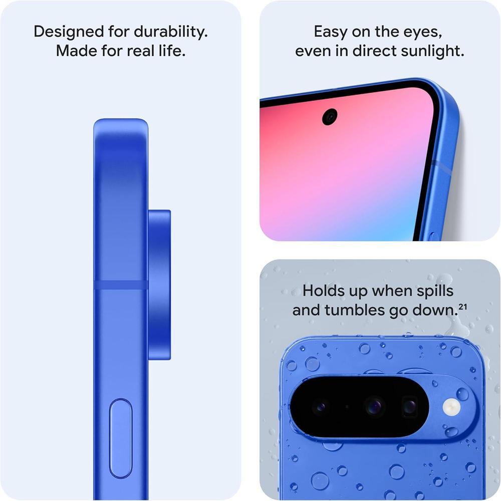 Google Pixel 10 Android 256GB Índigo, Cámara Triple, IA Gemini, Carga Rápida, Pantalla Actua