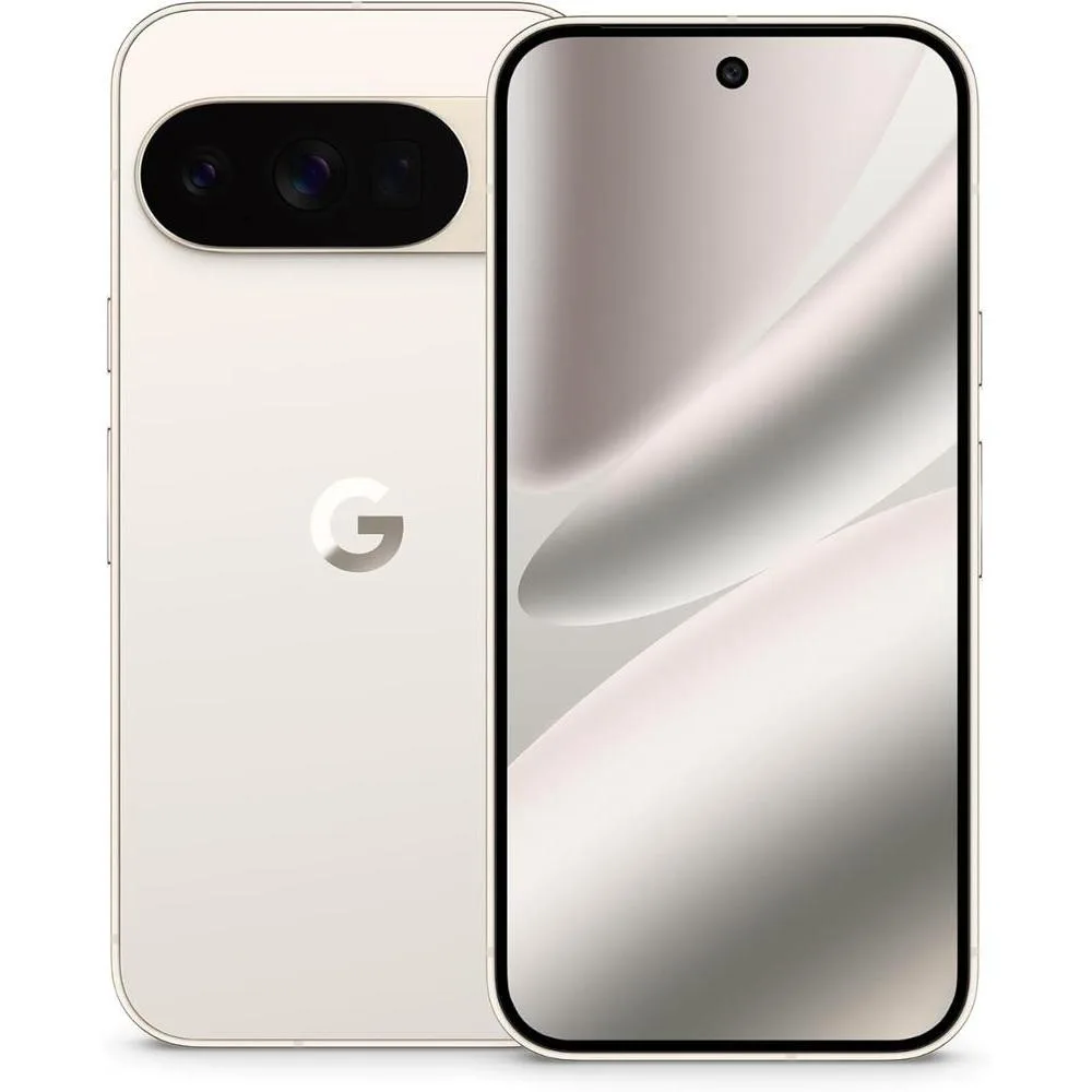 Google Pixel 10 Pro - Unlocked Android Smartphone with Gemini, Your AI Assistant, Triple Rear Camera System, Fast-Charging 24+ Hour Battery, and 6.3" Super Actua Display - Porcelain - 256 GB