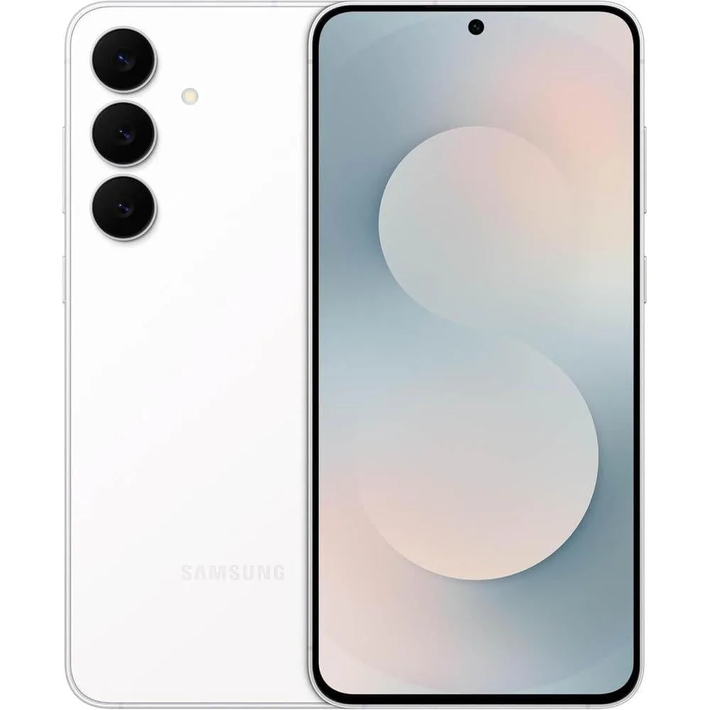 SAMSUNG Galaxy S25 FE Cell Phone (2025), 128GB AI Smartphone, Unlocked Android, Large Display, 4900mAh Battery, High Res-Camera, AI Photo Edits, Durable, US 1 Yr Warranty, White