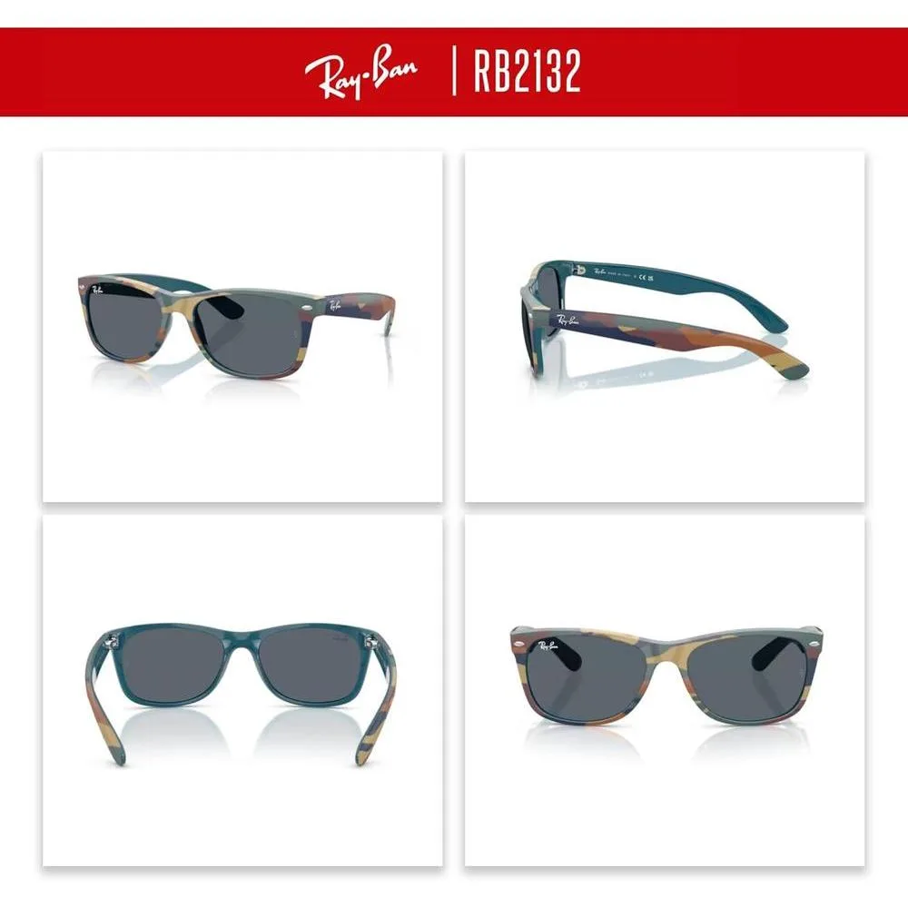Ray-Ban RB2132 WAYFARER Lentes de sol para hombres y mujeres con kit de gafas de diseñador iWear