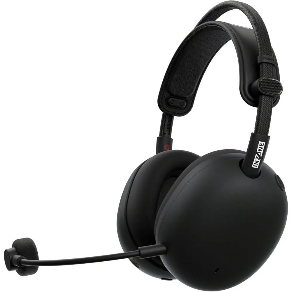 Sony INZONE H9 II Wireless Noise Canceling Gaming Headset, WH-1000XM6 Drivers, Lightweight, Detachable Cardoid AI Mic, 2.4GHz and Bluetooth, Soft Case, for PC, PS5, Switch, and Mobile, Black