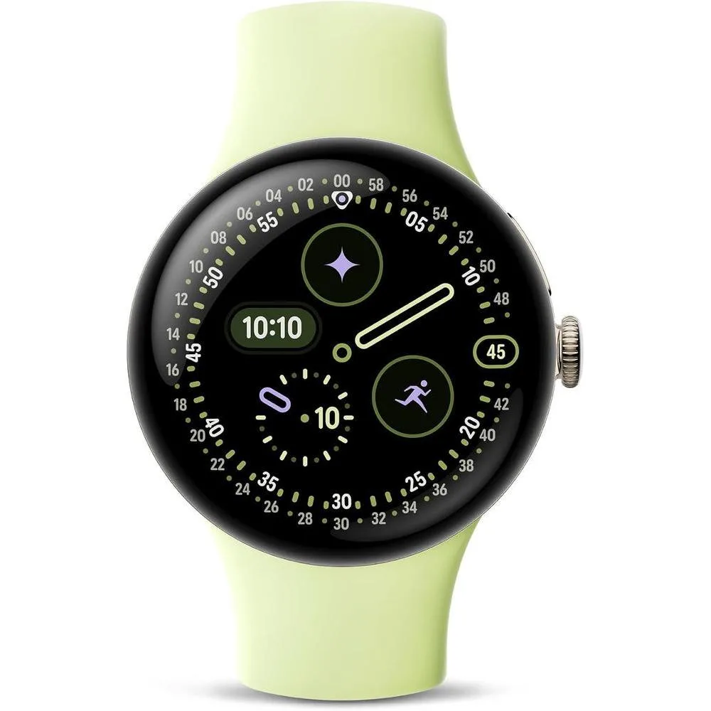 Google Pixel Watch 4 - Reloj inteligente con Android, AI, seguimiento de salud y GPS. Caja de aluminio dorado champán